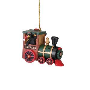 Black Bear Christmas Ornament "Black Bear Express" by Jeff Fleming Trains